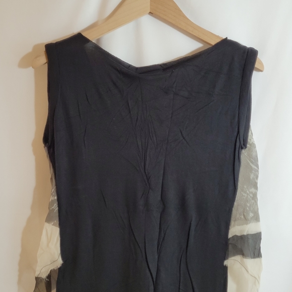 RELIGION Overlay Top - Black Grey Beige - Picture 5 of 7